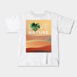 Love Nature No. 4: Have a Green Valentine's Day Kids T-Shirt